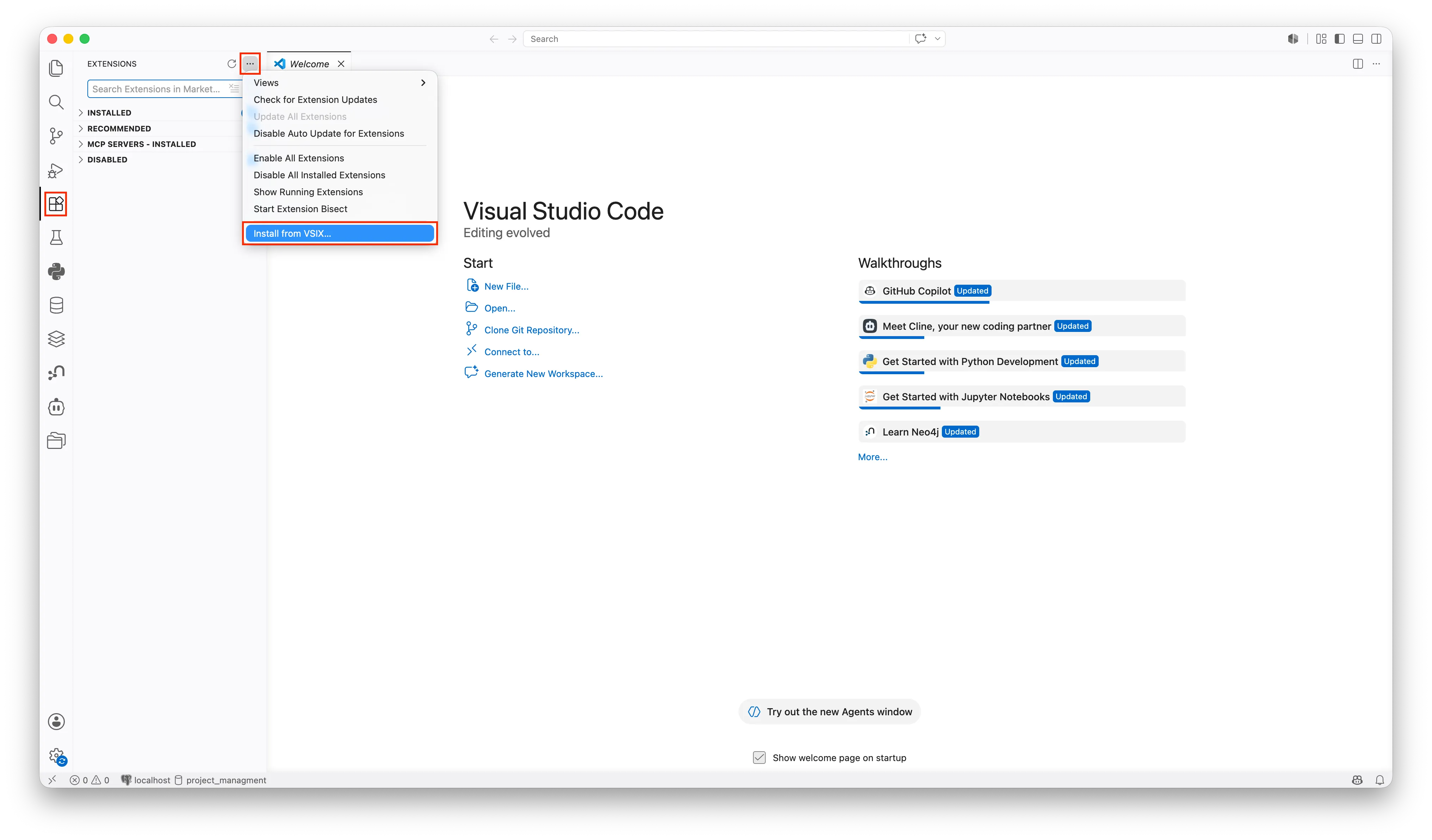 Install an extension