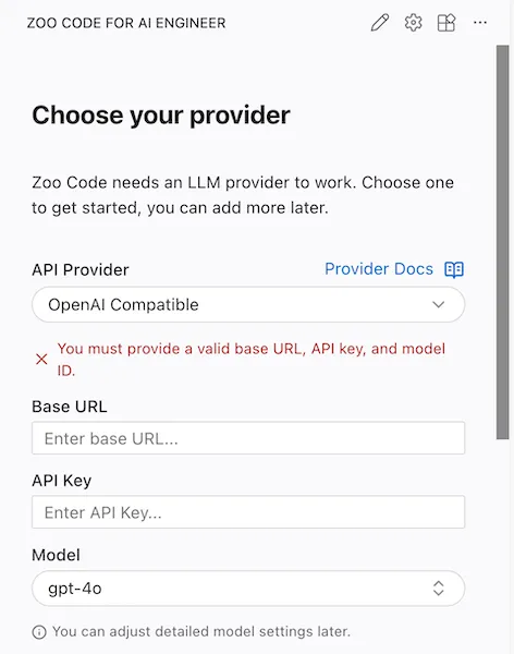 Roo Code configuration